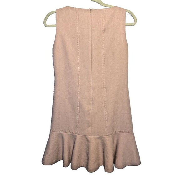Elise Dress Size Small Flounce Ruffle Sleeveless Zip Pink Midi w/Pockets - Picture 2 of 10